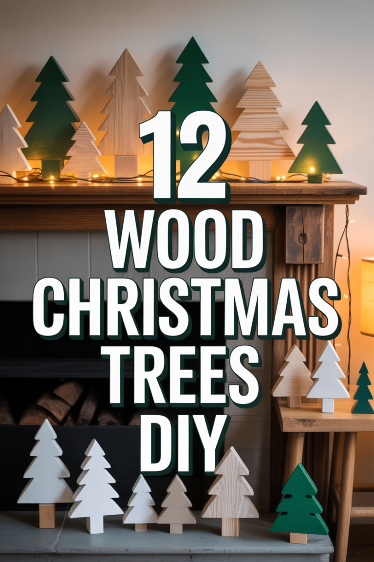 🎄 12 Wood Christmas Trees DIY