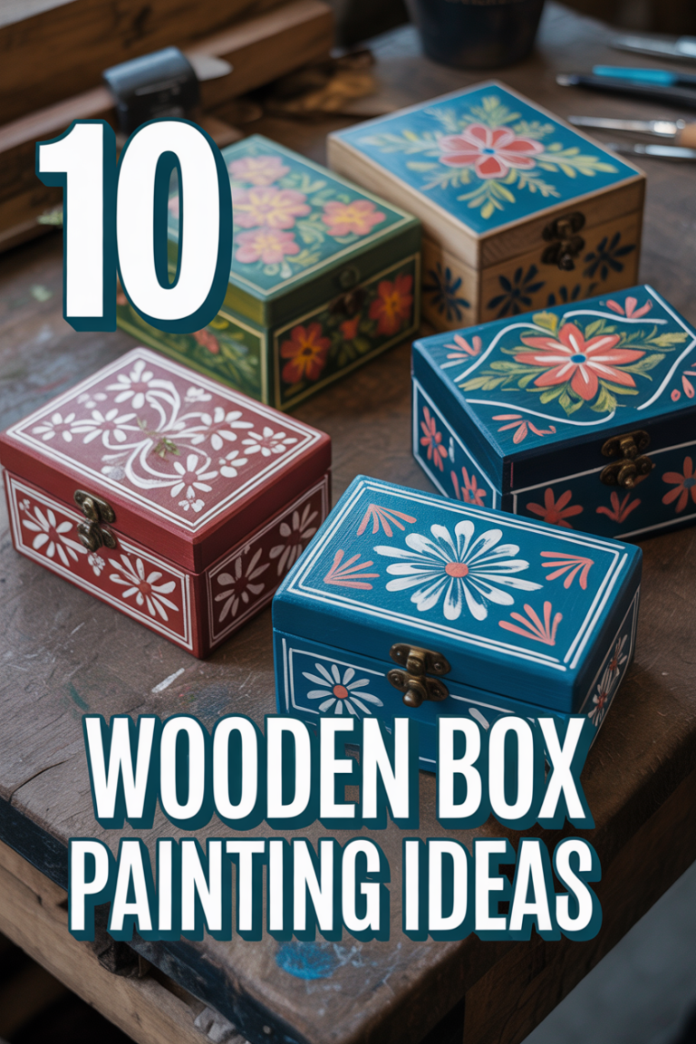 🎨 10 Wooden Box Painting Ideas