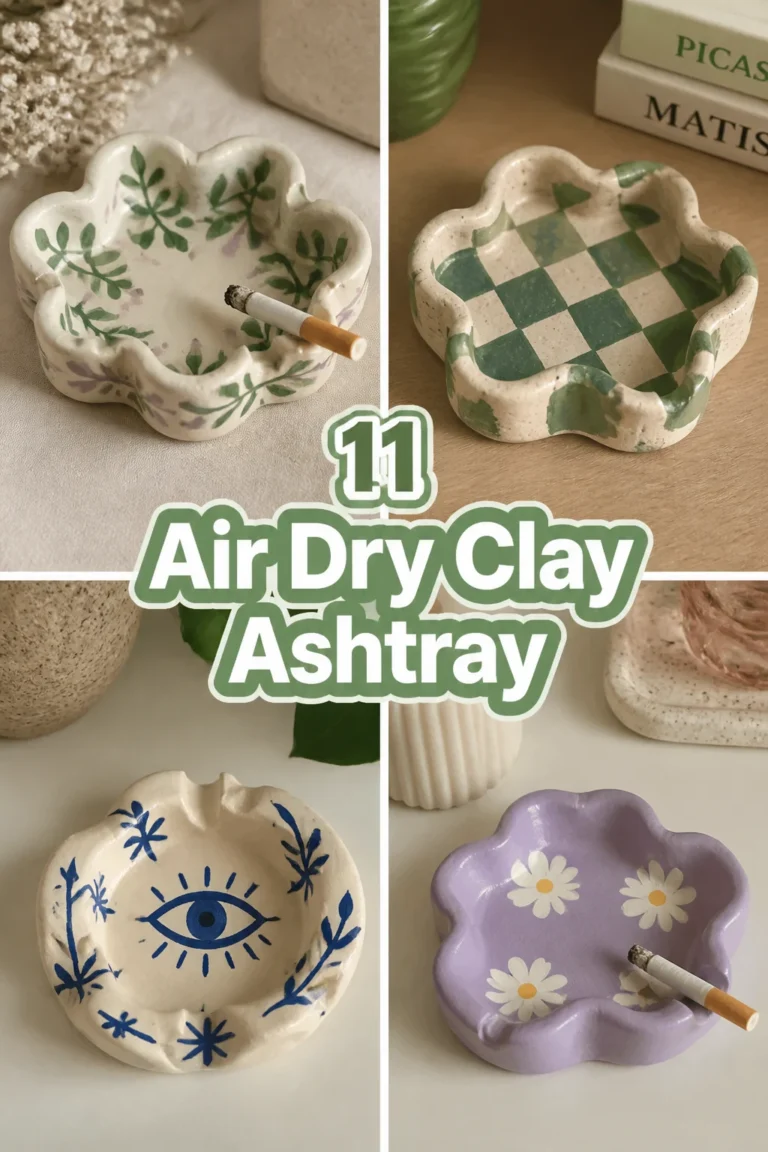 🍃 11 Air Dry Clay Ashtray