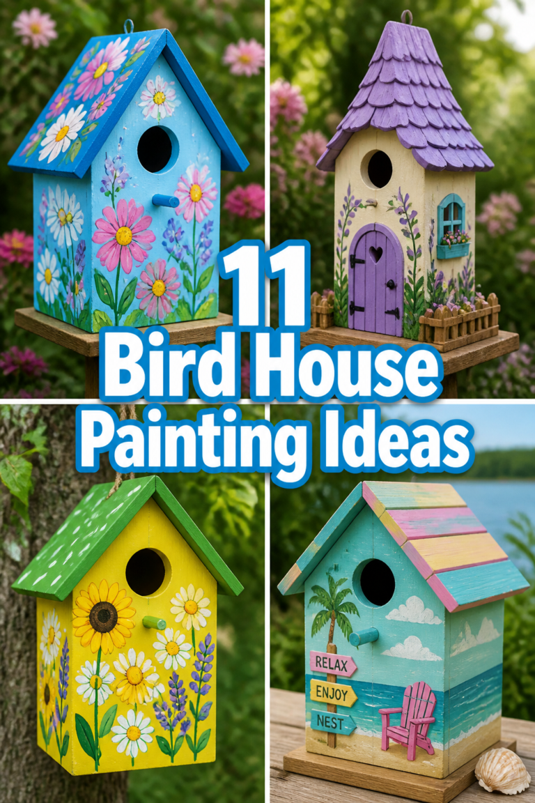 🐦 11 Bird House Painting Ideas