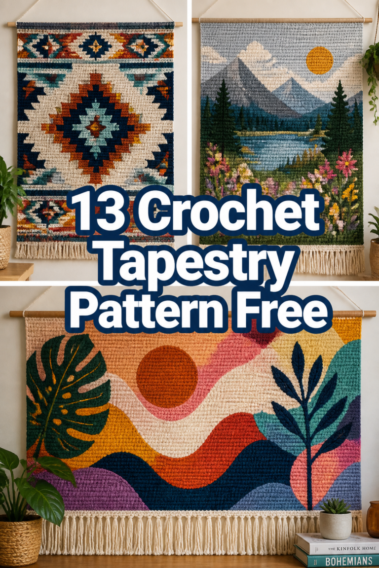 🧶 13 Crochet Tapestry Pattern Free