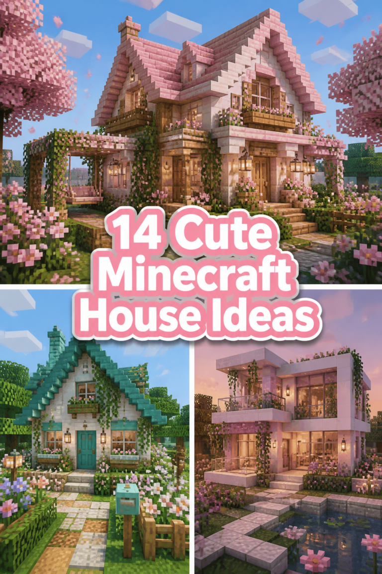 🌸 14 Cute Minecraft House Ideas