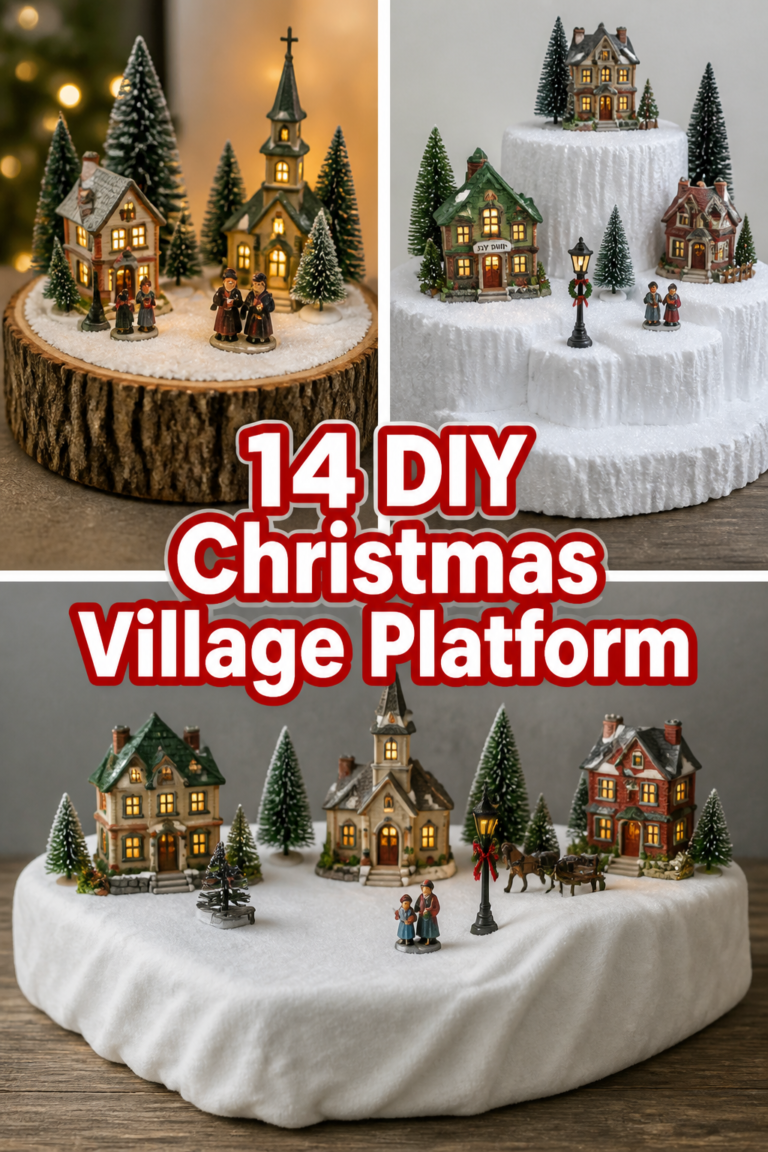🎄 14 DIY Christmas Village Platform