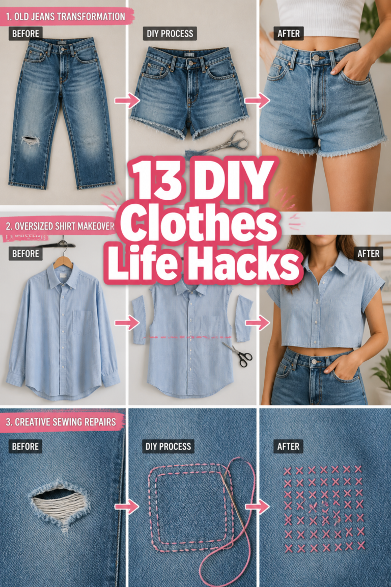 🧵 13 DIY Clothes Life Hacks