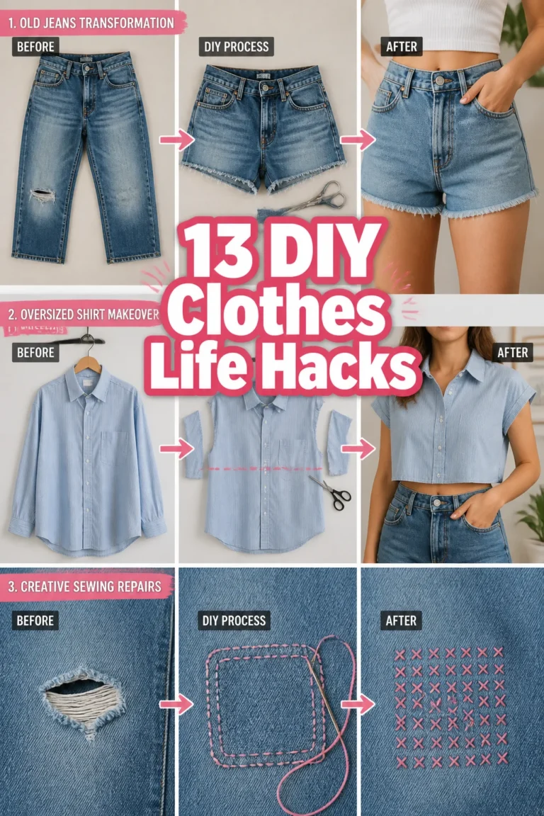 🧵 13 DIY Clothes Life Hacks