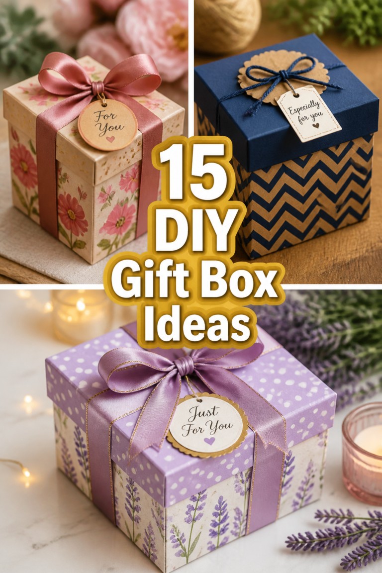 🎁 15 DIY Gift Box Ideas