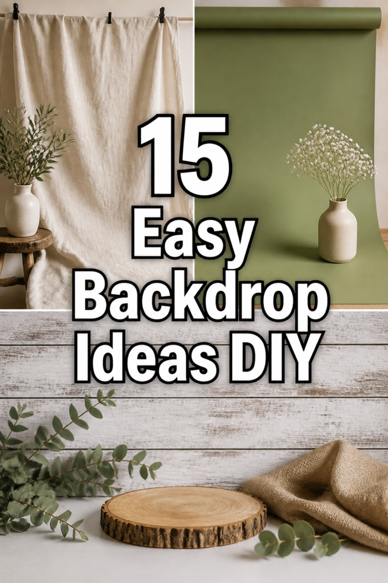📸 15 Easy Backdrop Ideas DIY