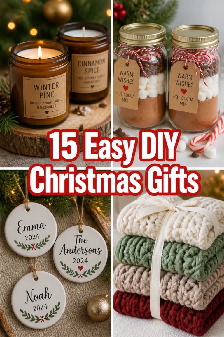 🎁 15 Easy DIY Christmas Gifts