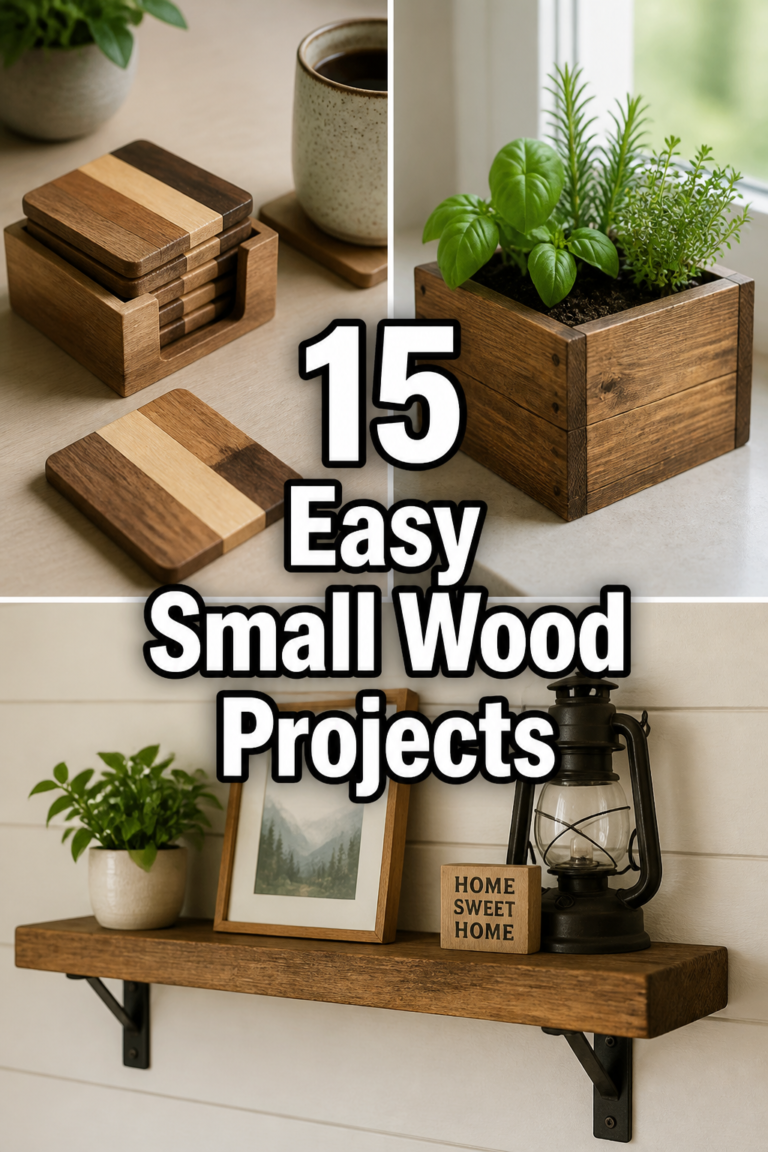 🪵 15 Easy Small Wood Projects