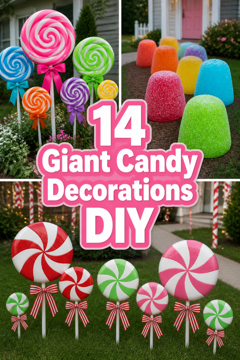 🍭 14 Giant Candy Decorations DIY