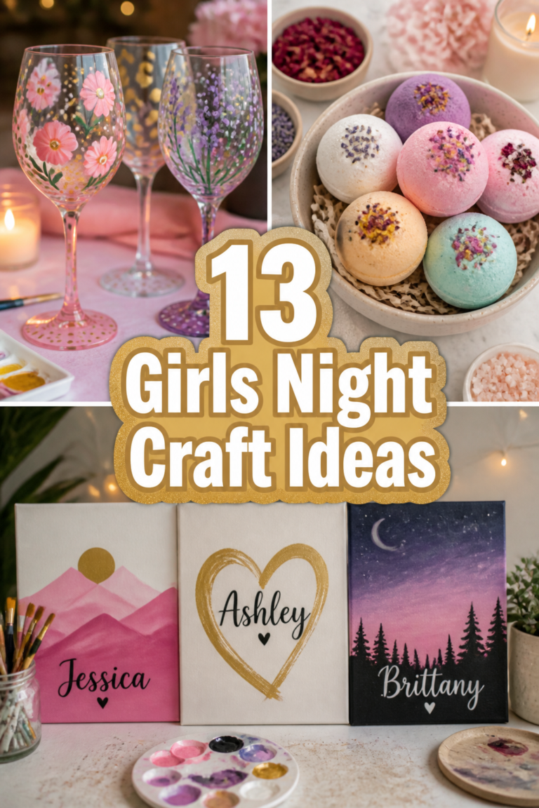 ✨ 13 Girls Night Craft Ideas