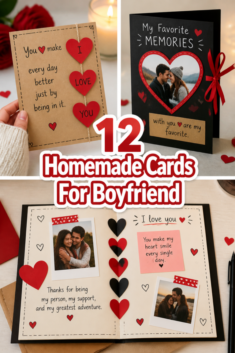 💌 12 Homemade Cards For Boyfriend