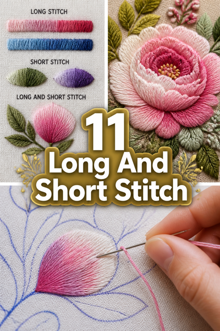 🧵 11 Long And Short Stitch