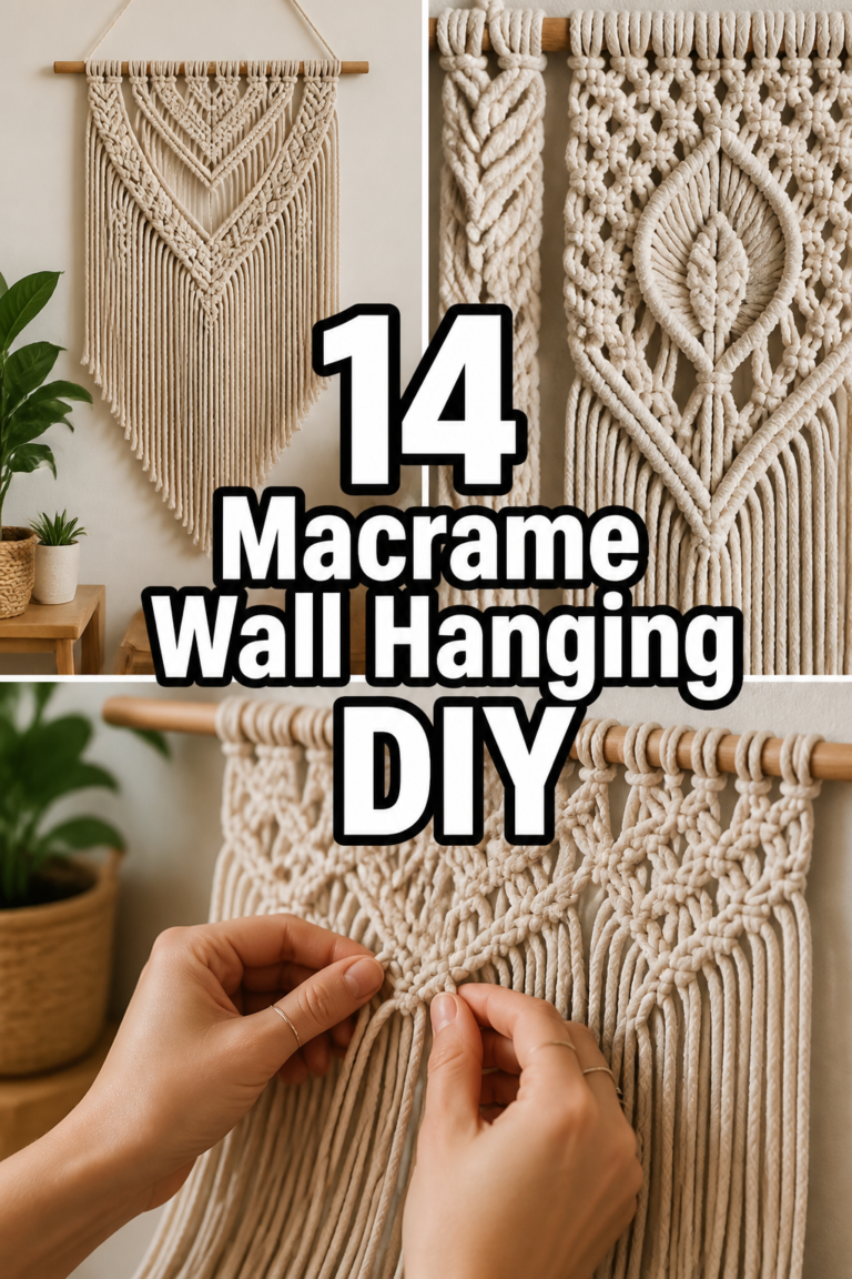 🧶 14 Macrame Wall Hanging DIY