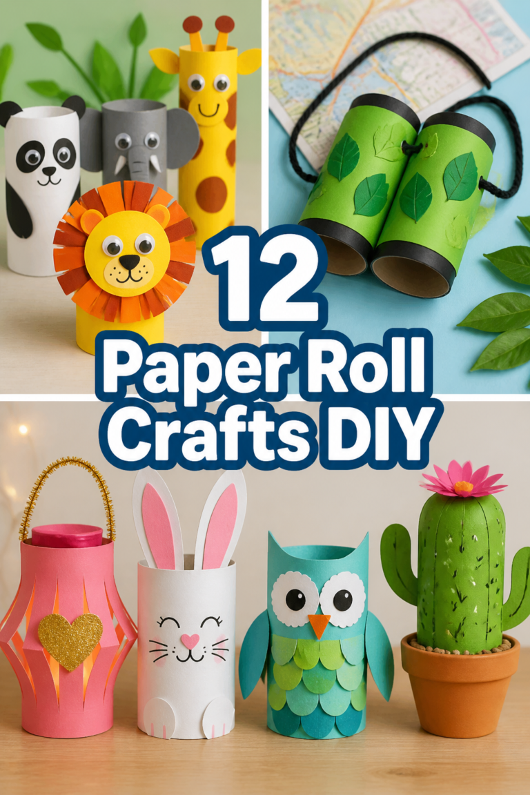 🎉 12 Paper Roll Crafts DIY