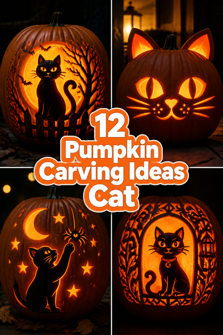 🐱 12 Pumpkin Carving Ideas Cat