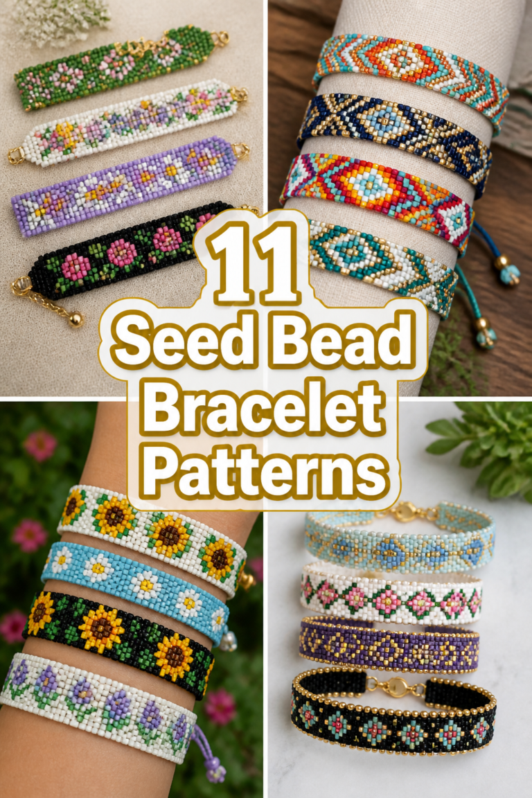 ✨ 11 Seed Bead Bracelet Patterns