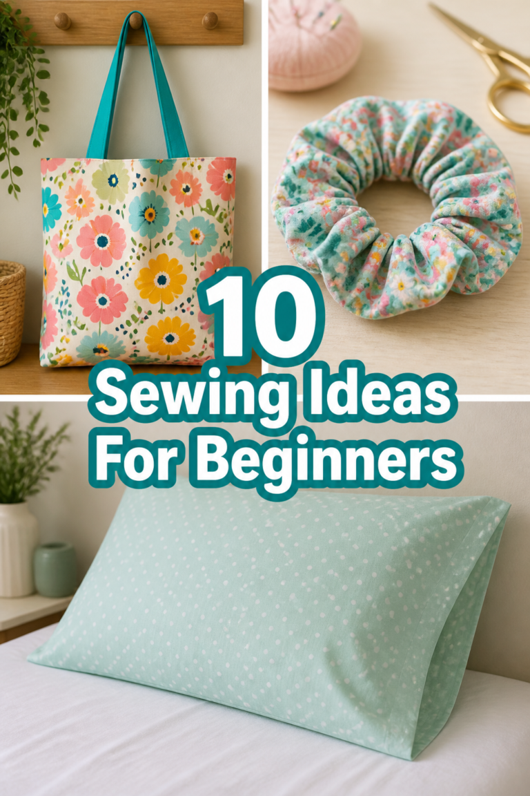 🧵 10 Sewing Ideas For Beginners