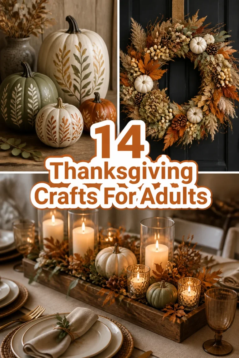 🦃 14 Thanksgiving Crafts For Adults