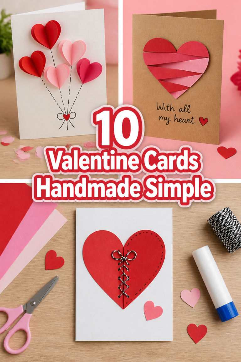 💌 10 Valentine Cards Handmade Simple