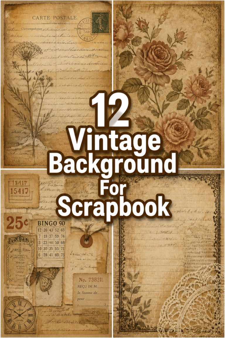 📜 12 Vintage Background For Scrapbook