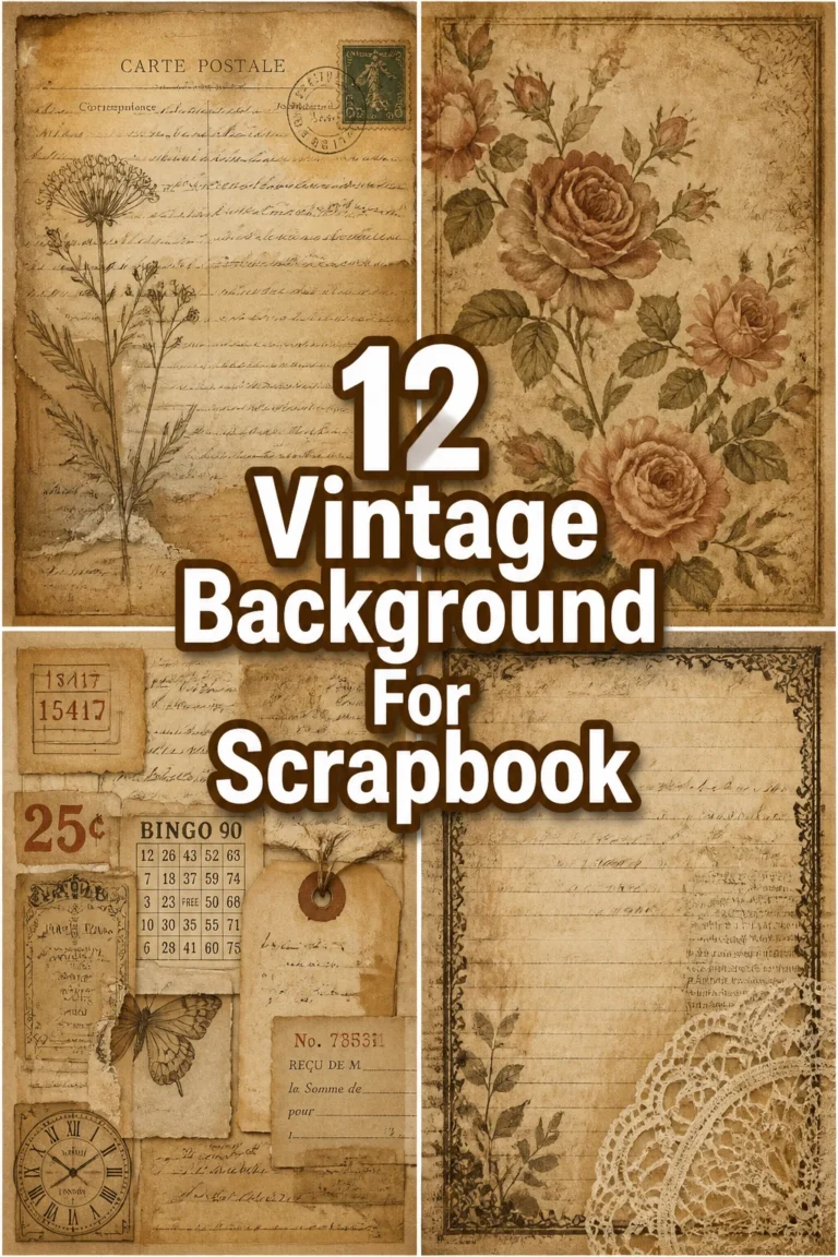 📜 12 Vintage Background For Scrapbook