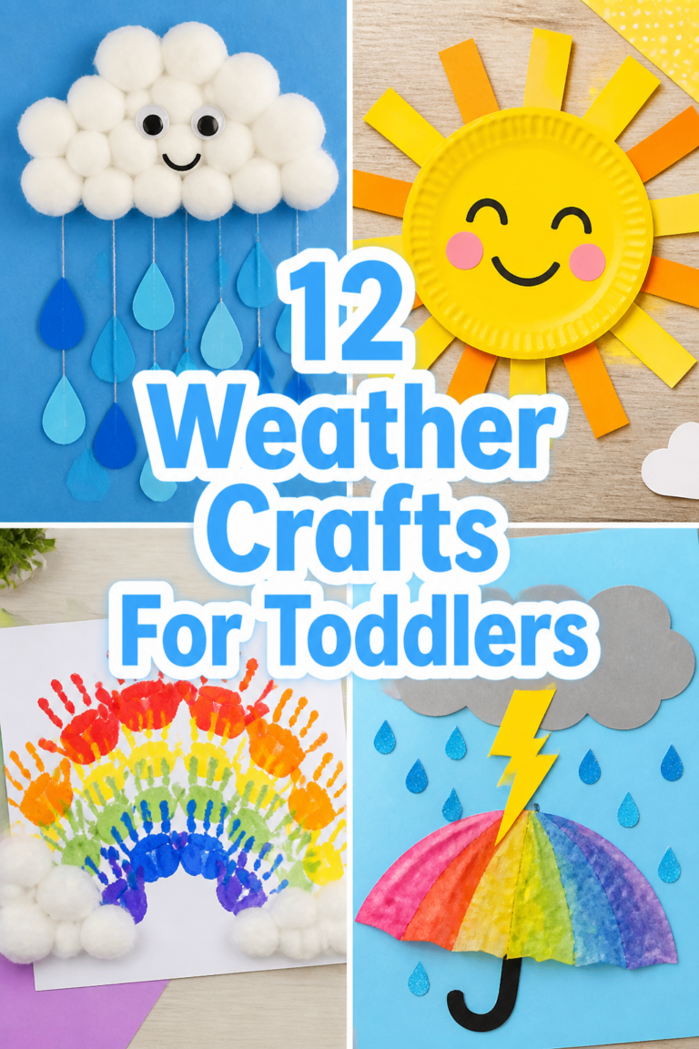 🌦️ 12 Weather Crafts For Toddlers