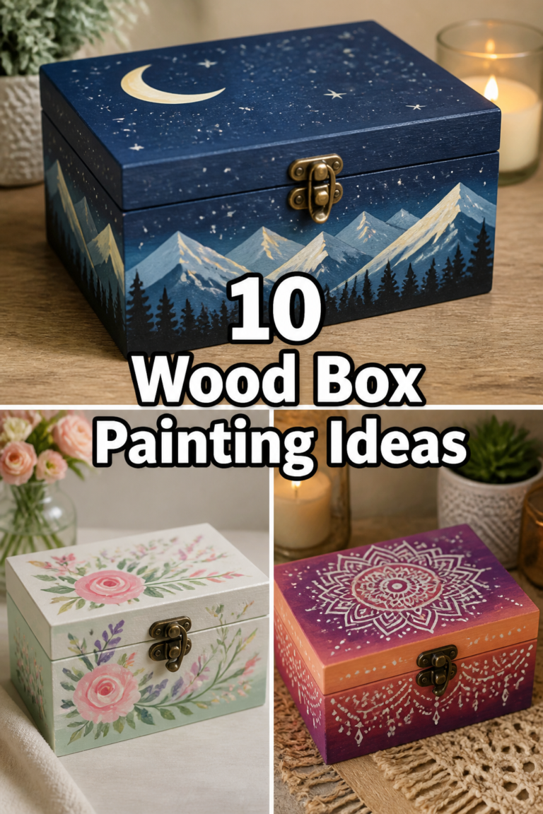 🎨 10 Wood Box Painting Ideas