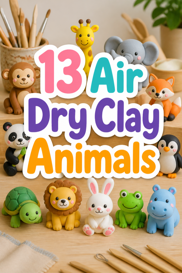 🐾 13 Air Dry Clay Animals