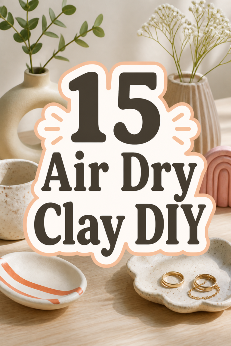 ✨ 15 Air Dry Clay DIY