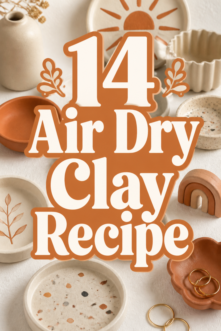 🌟 14 Air Dry Clay Recipe