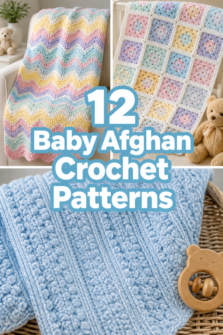 👶 12 Baby Afghan Crochet Patterns