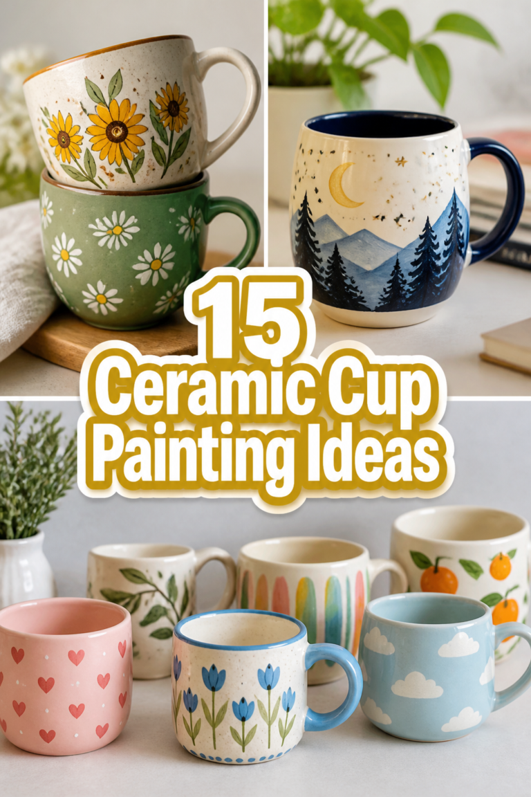 🎨 15 Ceramic Cup Painting Ideas