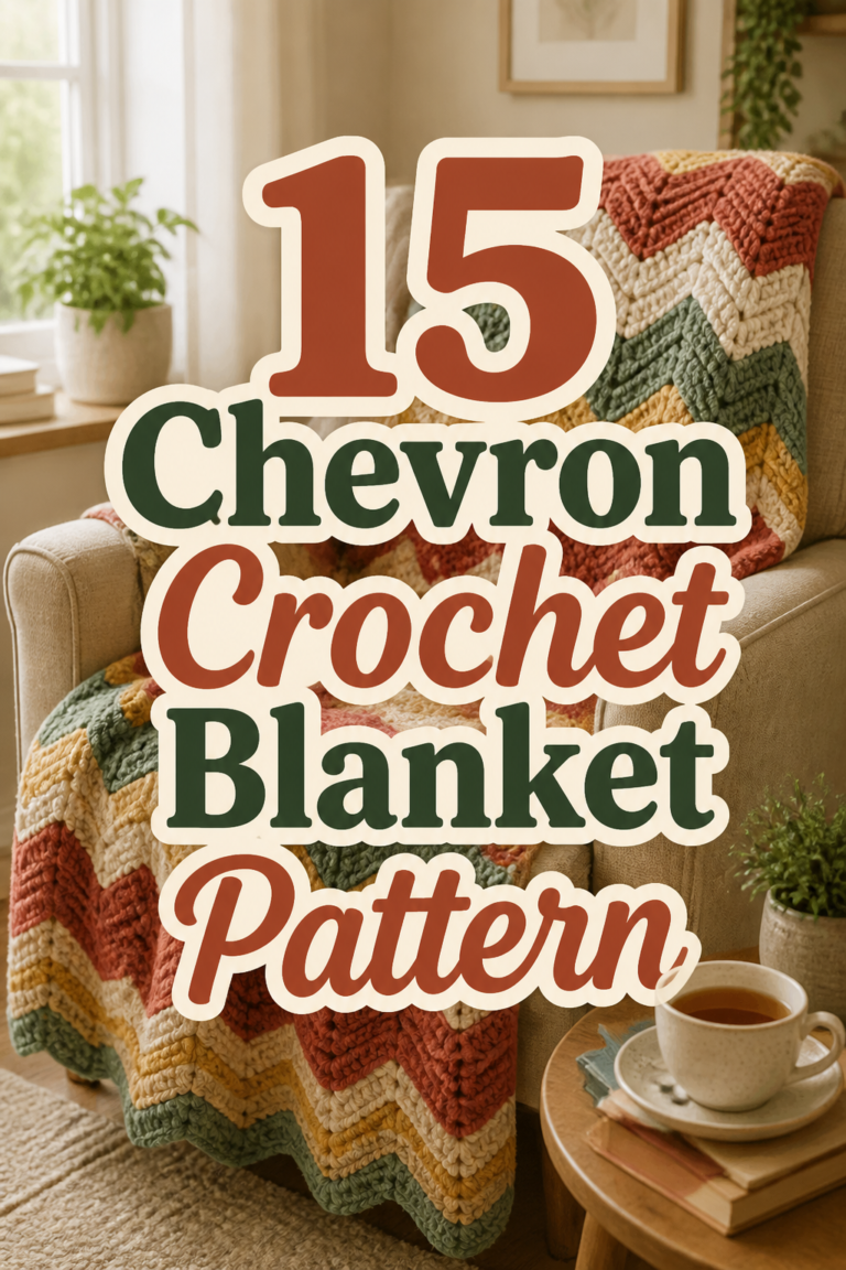 🧶 15 Chevron Crochet Blanket Pattern
