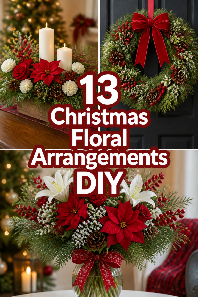 🎄 13 Christmas Floral Arrangements DIY
