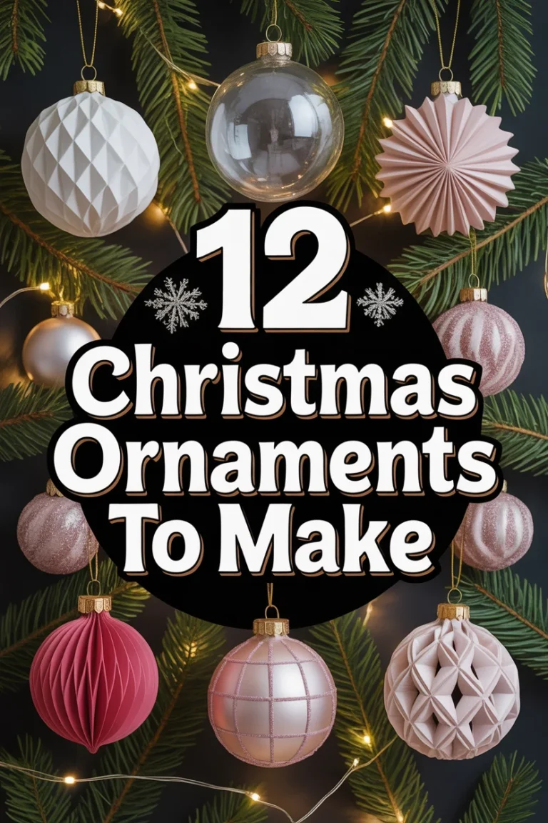 🎄 12 Christmas Ornaments To Make