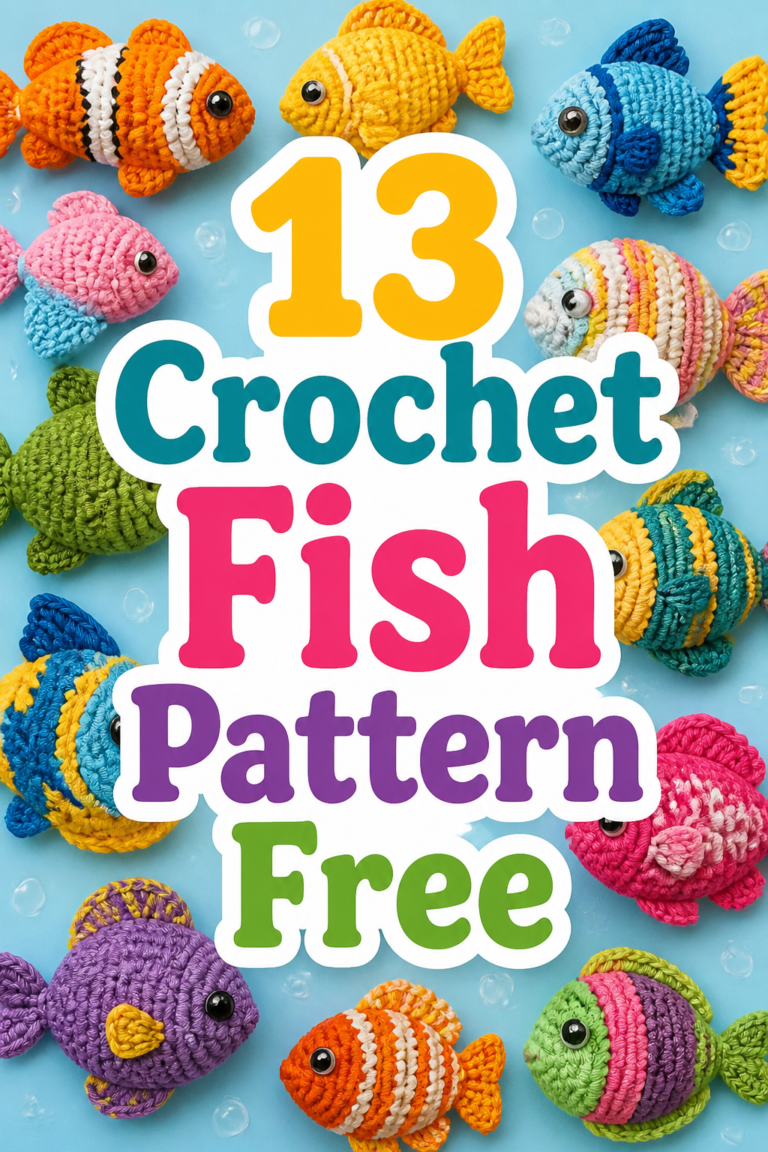 🐠 13 Crochet Fish Pattern Free