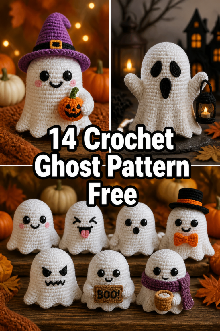 👻 14 Crochet Ghost Pattern Free