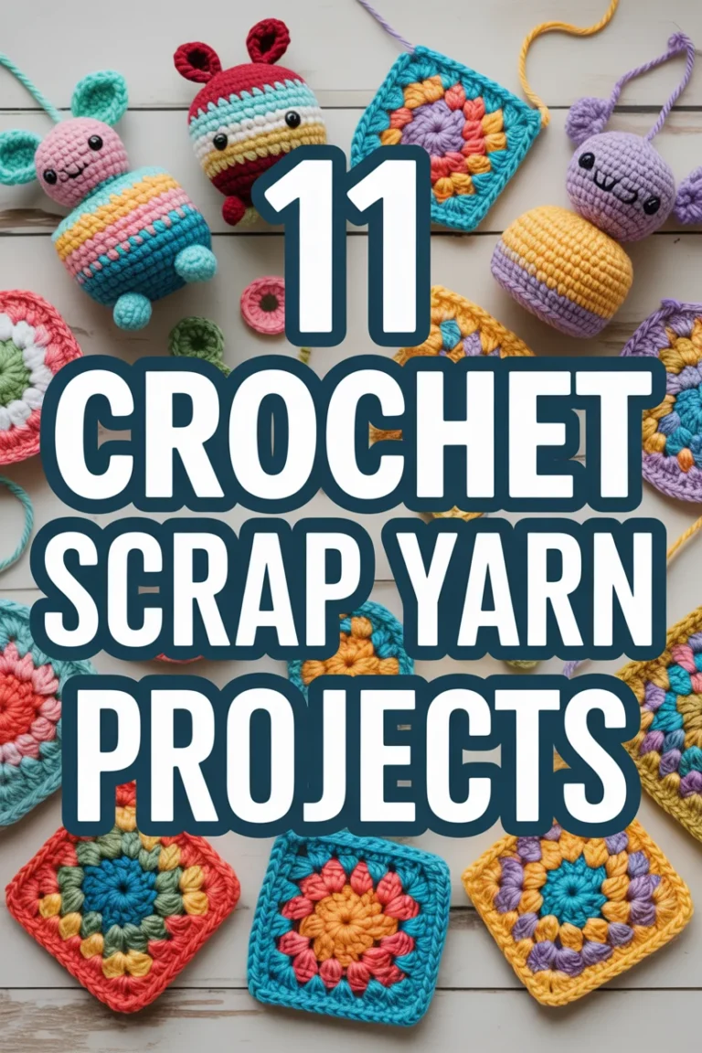 🧶 11 Crochet Scrap Yarn Projects