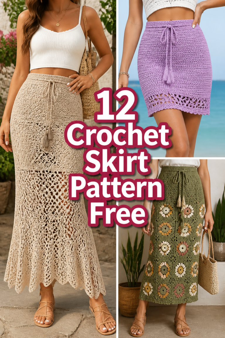 🥳 12 Crochet Skirt Pattern Free