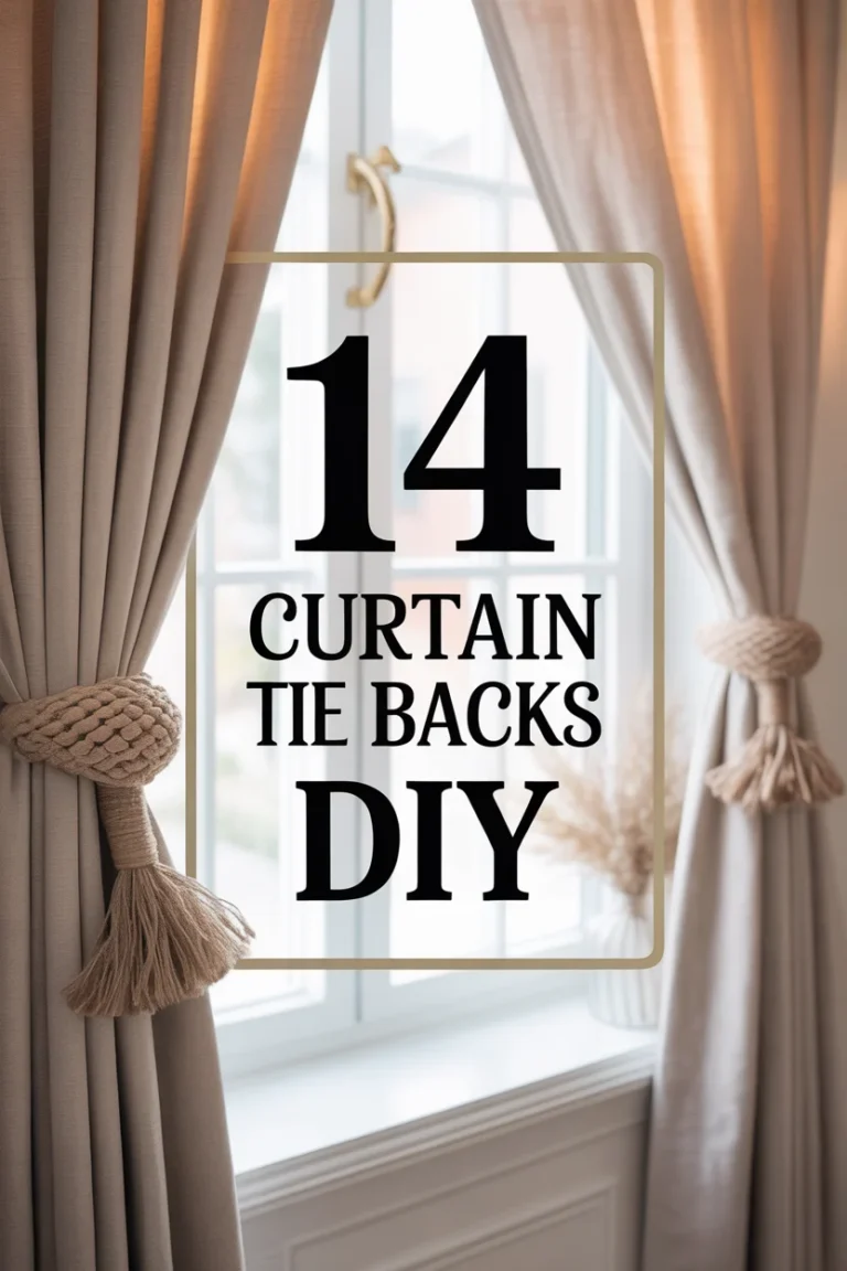 🎆 14 Curtain Tie Backs DIY