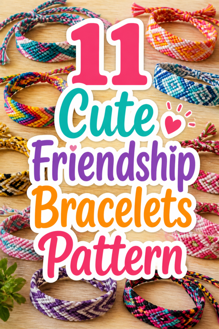 ✨ 11 Cute Friendship Bracelets Pattern