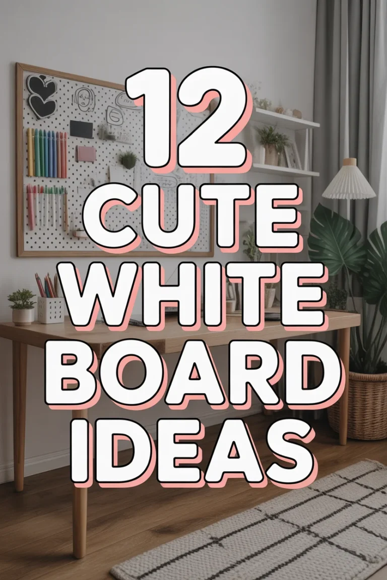 ✨ 12 Cute White Board Ideas
