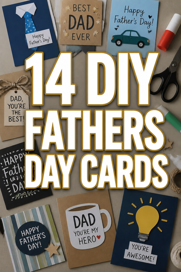 🎁 14 DIY Fathers Day Cards