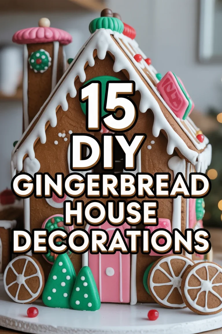 🏠 15 DIY Gingerbread House Decorations
