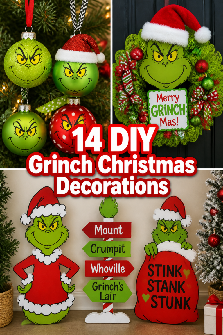 💚 14 DIY Grinch Christmas Decorations