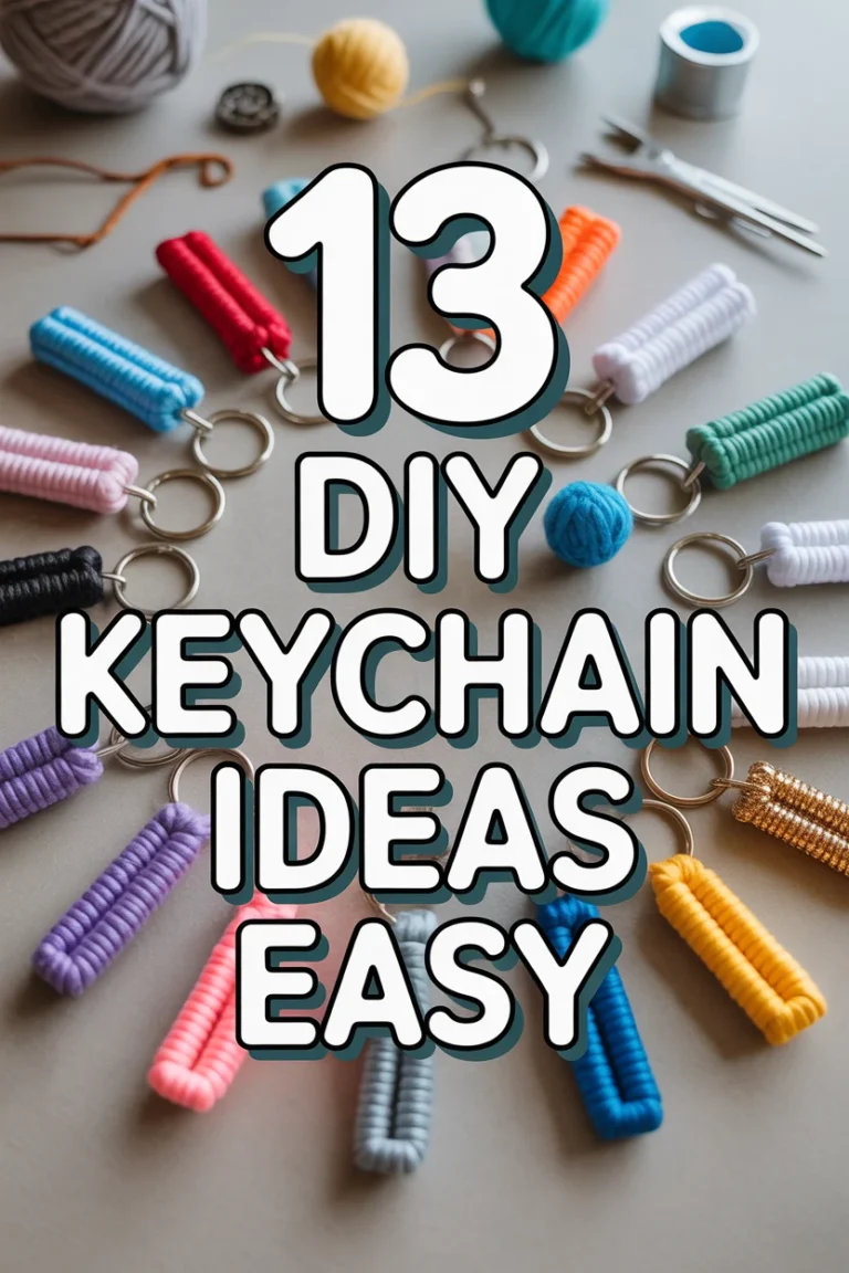 🔑 13 DIY Keychain Ideas Easy