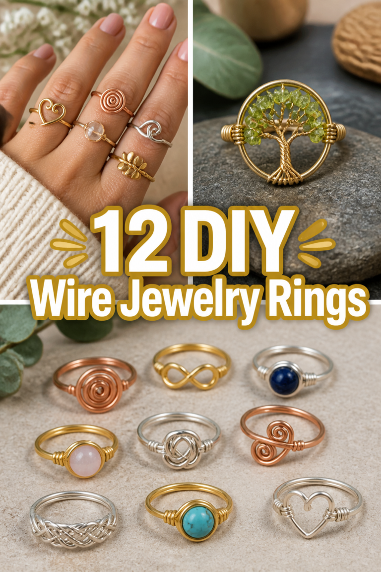 💍 12 DIY Wire Jewelry Rings