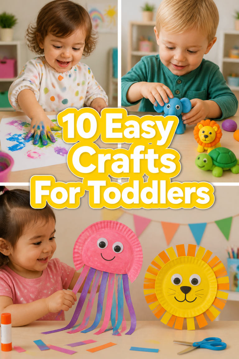 🎨 10 Easy Crafts For Toddlers