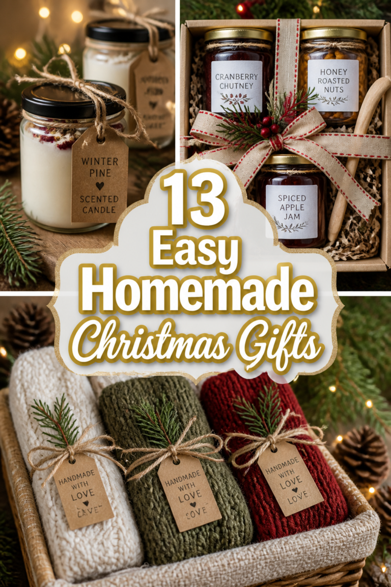 🎁 13 Easy Homemade Christmas Gifts